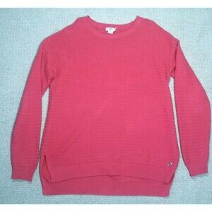 Vineyard Vines Tunic Sweater Womens Size XL Pink Knit Oversized Cotton